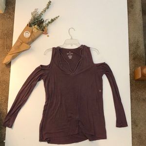 American Eagle Cold should ribbed knit